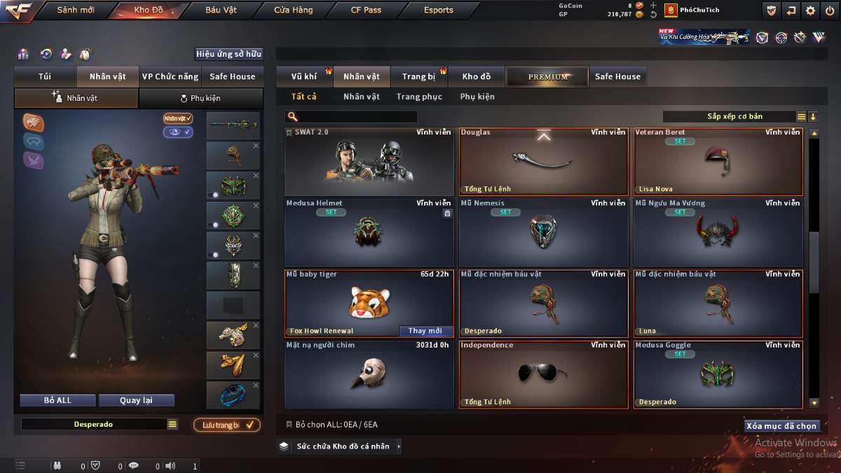 shop acc cf uy tin gia re
